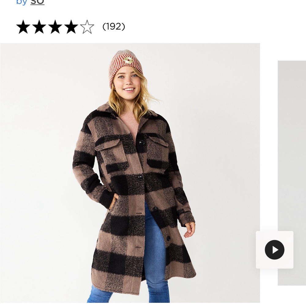 Juniors SO Longline Plaid Shackleton